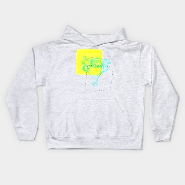 4th Cervical Vertebra Kids Hoodie by RaLiz